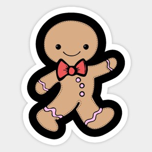 Gingerbread Man Fiesta Sticker